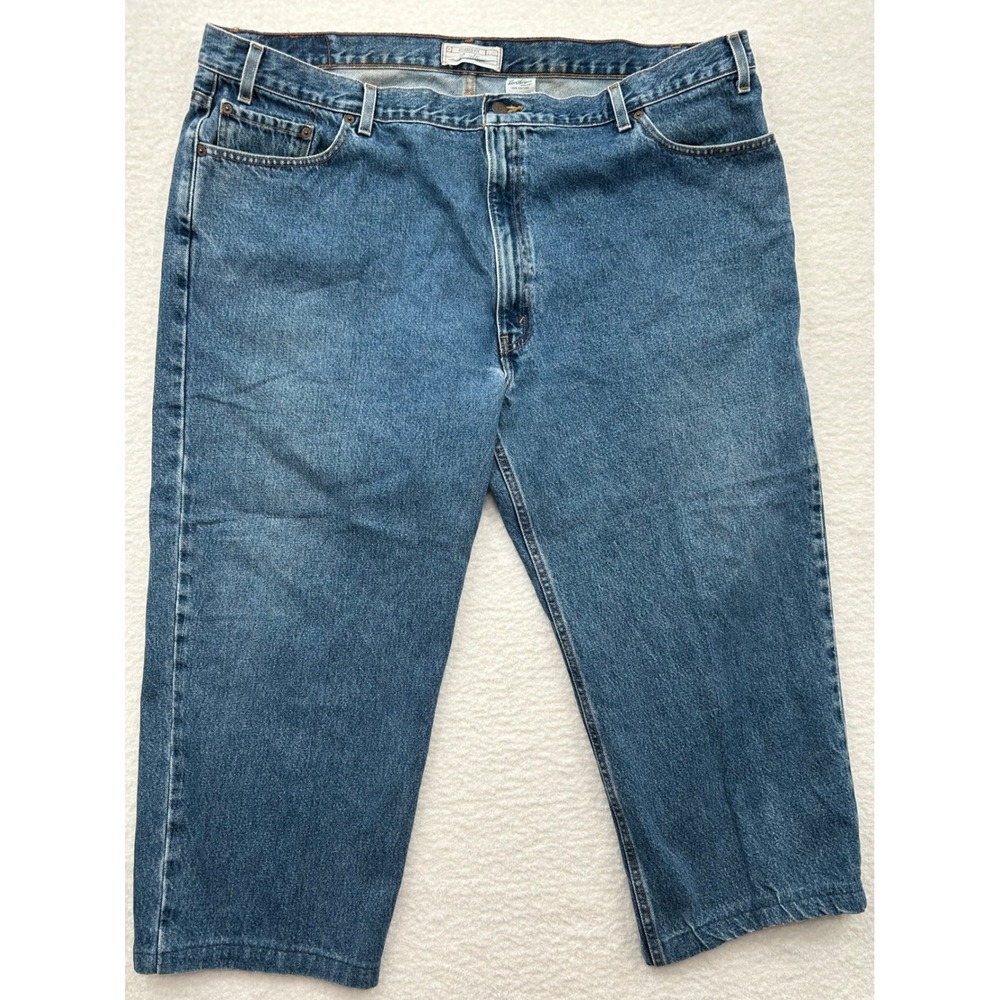 Levi Strauss Signature Mens Relaxed Fit Jeans Blue Denim W48 L30 Medium Wash